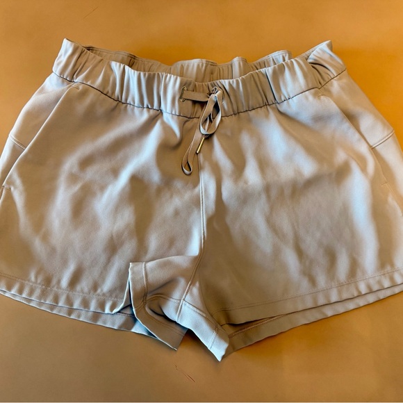 Lululemon Women's Lounge Shorts, Size 12, Blue, Drawstring, Pockets - Picture 2 of 7